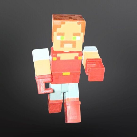 2019 Minecraft Dungeons Hal Figure Battle Figure Loose 3.5” B10 - Picture 5 of 7
